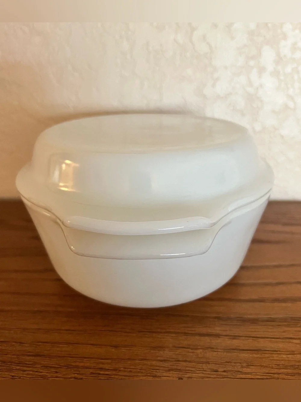 Vintage Anchor Hocking Fire King Milk Glass Casserole Dish with Lid
